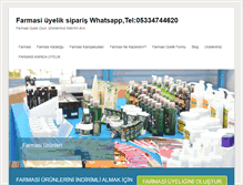 Tablet Screenshot of farmasikayit.net